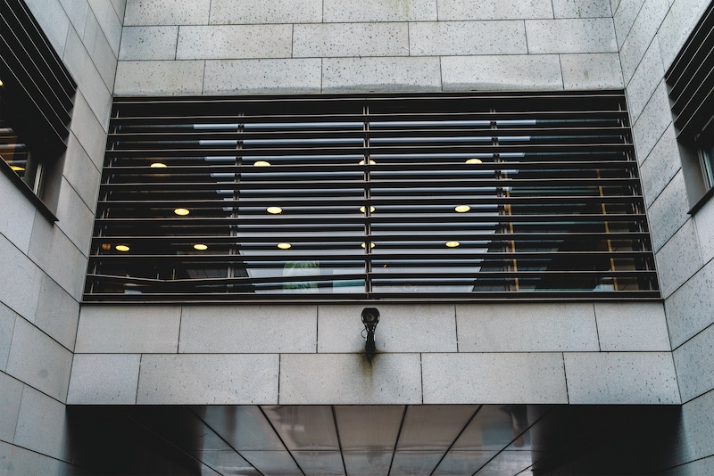 Modern building architecture representing security